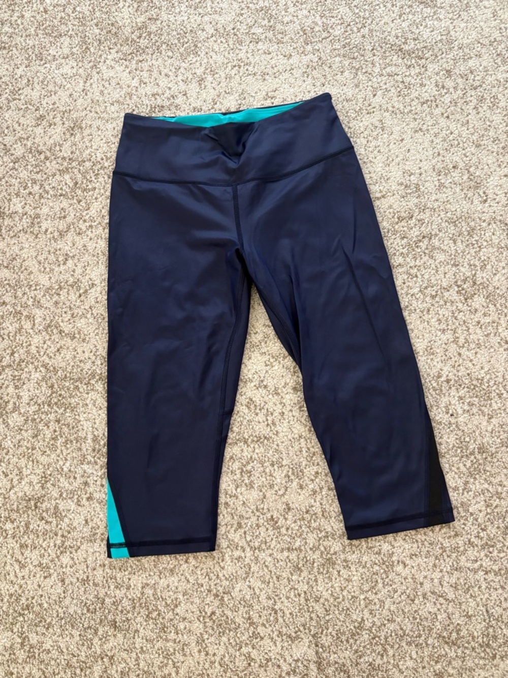 Victoria's Secret Navy Capris with Teal Accents